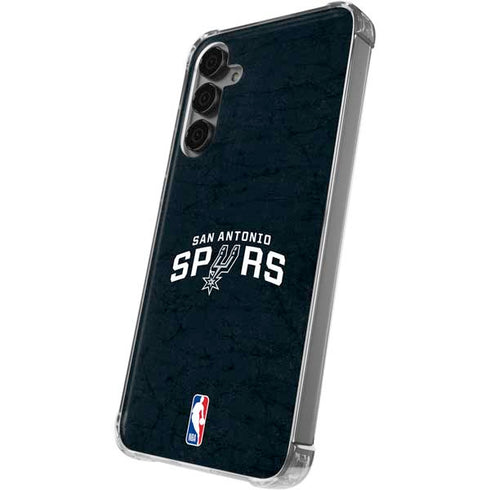 NBA San Antonio Spurs Distressed Galaxy S24 Plus Clear Case